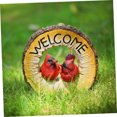 thumbnail image 4 of unbranded Colgante Decorativo De Pareja De Pájaros En Resina Color Marrón Claro Para Jardín Y Exterior, 4 of 8