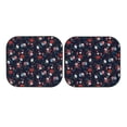 thumbnail image 3 of Uemuo Vintage Rose Printed 2 PCS Car Windshield Sun Shade, Auto Sun Heat and UV Rays Blocker, Foldable Automotive Front Window Sunshade Protector, 3 of 7
