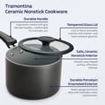 thumbnail image 5 of Tramontina 11 Piece Ceramic Nonstick Nesting Cookware Set — Stackable, Space Saving Set - Dark Gray, 5 of 11