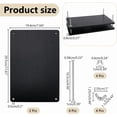 thumbnail image 2 of Wooden Book Press Bookbinding Paper Press for Bookbinding Supplies Black Rectangle Bamboo Portable Book Press Bookbinding Tool Flat Paper Press Machine for DIY Handmade Paper Press Black, 2 of 6