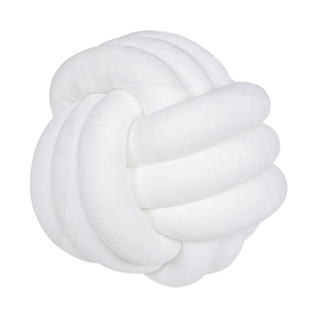 Bola De Nudo Redondo Almohada Accesorios De Fotografía Redondos Para La Decoración Del Hogar 22 Cm Blanco Soledad almohada de bola de nudo