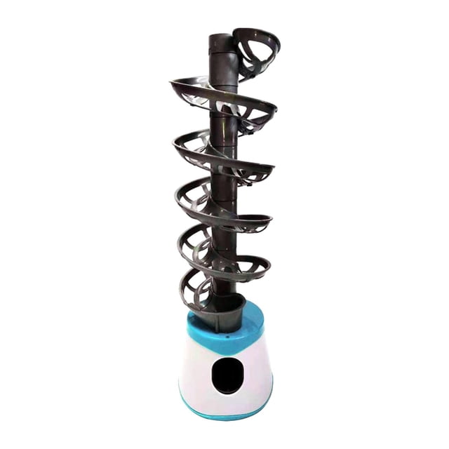 pitrice Lanceur Automatique Machines de Lancer Pratique Tennis de Table Robot Améliore les Habiletés Plaisir Jeu Interactif Famille Bleu Blanc Contient 39 Balles