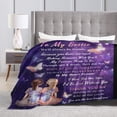 thumbnail image 3 of LHSHID Best Friend Blanket Best Friend Birthday Gifts for Women Friendship Gifts for Women Friends Blankets for Bed Sofa Couch Travel 30x40in, 3 of 6