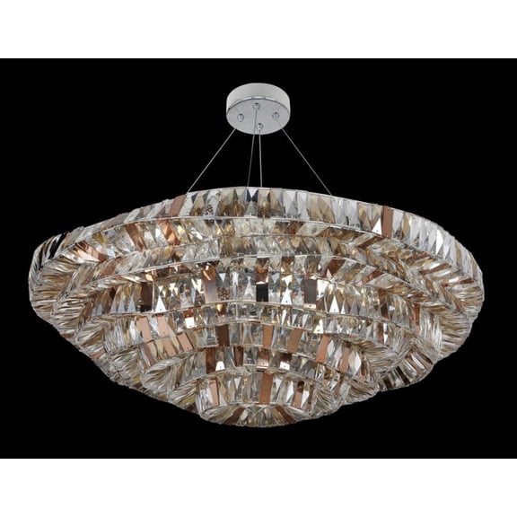 Allegri Lighting - Gehry - Twenty-One Light Pendant   Chrome Finish with Firenze