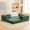 Green, variant on Modern 3-Person Convertible Sleeper Sofa Bed, 4-in-1 loveseat Sleeper, Comfy Removable Floor Couch for Living Room with Detachable and Washable Fabric
