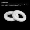 thumbnail image 4 of MECCANIXITY 1.6 Inch Foam Wreath Forms Round Craft Rings for DIY Art Crafts, Florists, Home Decoration Pack of 2, 4 of 6