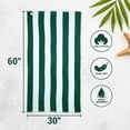 thumbnail image 4 of HOMES PERCEPTION 4 Pack-Cabana Stripe Beach Towels 30"x60" Super Absorbent Pool Bath Towel, 4 of 8
