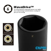 Capri Tools 32 mm Deep Impact Socket, 1/2-Inch Drive, 6-Point, Metric