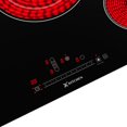 thumbnail image 7 of 30-in 4 burners Smooth Surface (Radiant) Black Electric Cooktop with Bridge Element, 7 of 7