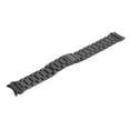 thumbnail image 4 of Correa de reloj de acero inoxidable compatible con Galaxy 4 Correa de repuesto de metal sólido de liberación rápida negra, 4 of 14