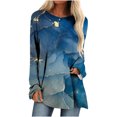 thumbnail image 1 of Besolor Hauts à Manches Longues pour Femmes Chic Décontracté Chandails à Col Rond Manches Longues Tuniques Amples et Fluides pour Porter avec des Leggings Multicolore 15, 1 of 5
