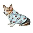 thumbnail image 7 of Fotbe Dachshund Dog Puppy Print Small Dog Sweater Hoodies Pet Grey Hooded Soft Fleece Sweatshirts with Pocket Fall Winter Puppy Cat Sweaters Warm Clothes-Small, 7 of 7