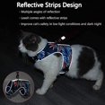 thumbnail image 4 of Arnés para gatos con correa Arnés para gatos Correa para gatos a prueba de fugas, arnés para cachorros ajustable suave, chaleco reflectante para gatos para perros pequeños Gatitos (l, verde) Feliz Sencillez, 4 of 5