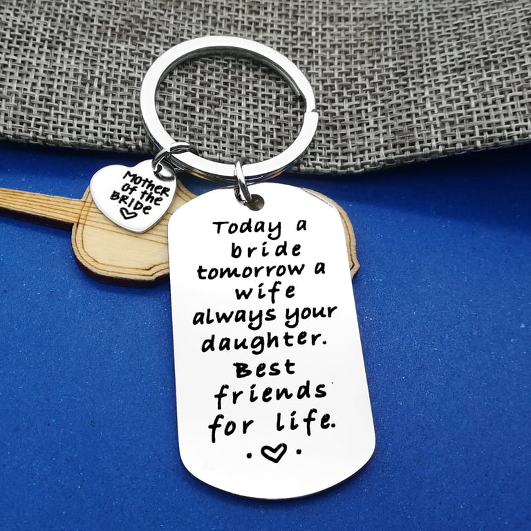 Butterfly Keychain Gift For Mom - Engraved With Loving Message, From Daughter, Son, For Birthday, Mother's Day, Christmas