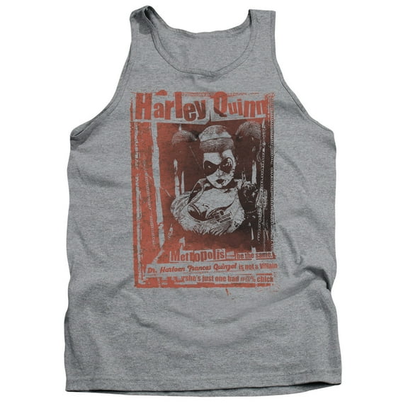 Batman Dr Quinn Adult Tank Top Athletic Heather