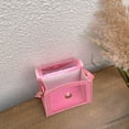 thumbnail image 3 of Bolsos transparentes para mujer, bolso simple transparente a la moda, embrague femenino (rosa), 3 of 7