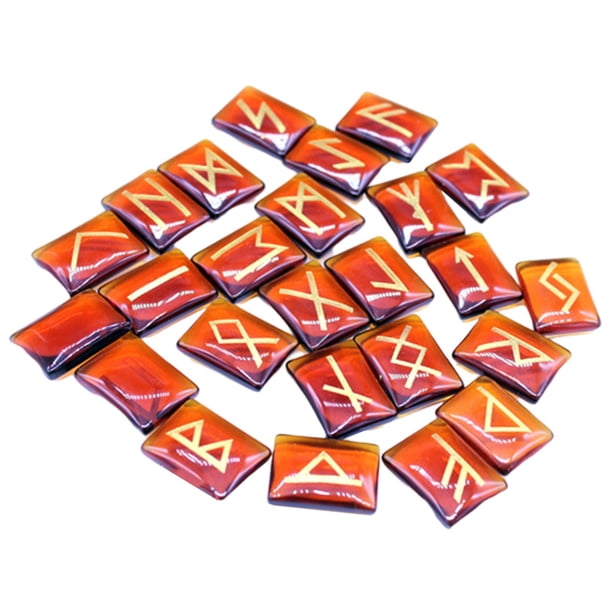 Piedra Natural Pulido Sunnimix 25x Tumbled Runas Vikingas Cristales De Cuarzo Rojo