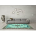 thumbnail image 3 of Ahgly Company Indoor Rectangle Abstract Light Blue Modern Area Rugs, 6' x 9', 3 of 4