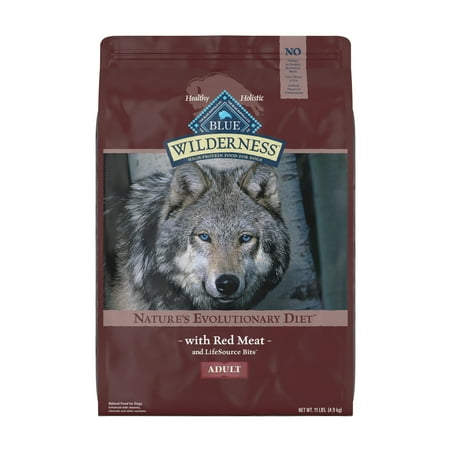 Blue Buffalo Wilderness High Protein Red Meat Dry Dog Food for Adult Dogs, Grain-Free, 11 lb. Bag