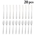 thumbnail image 2 of Spoon Cutlery Set Classic: 20PCS Stainless Steel Silverware Set Flatware Set, 2 of 9