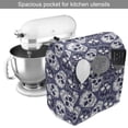 thumbnail image 2 of Mexican Stand Mixer Cover, Sugar Skull Pattern with Latin American Culture Motifs, Kitchen Appliance Organizer Bag Cover with Pockets, 5 Quarts, Blue Violet White, by Ambesonne, 2 of 4