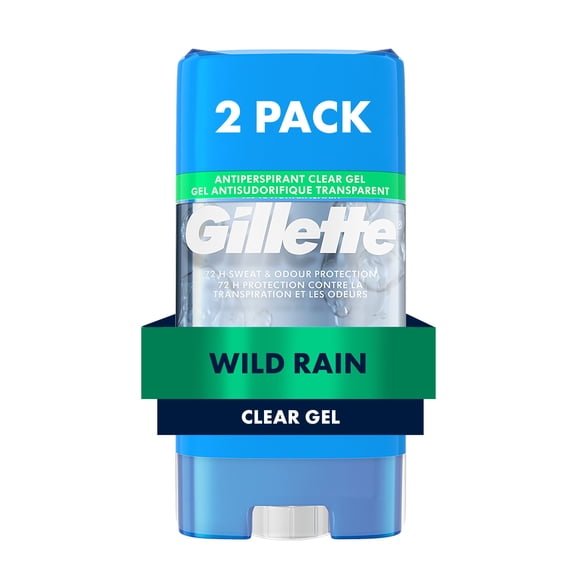 Gillette Clear Gel Antiperspirant and Dedorant for Men Wild Rain
