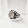 thumbnail image 3 of Grey Moonstone Ring, Silver Jewelry, 925 Silver Ring, Anniversary Gift, Natural Grey Moonstone, June Birthstone Ring, Heavy Mens Ring, Spiritual Healing Gemstone, Christmas, Mens Signet Ring, 3 of 7