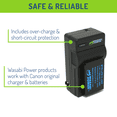 thumbnail image 4 of Wasabi Power Battery (2-Pack) and Charger for Canon LP-E12, 4 of 7