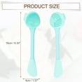 thumbnail image 4 of Unique Bargains Silicone Facial Cleansing Brush Handheld Scrubber for Skincare Green, 4 of 7