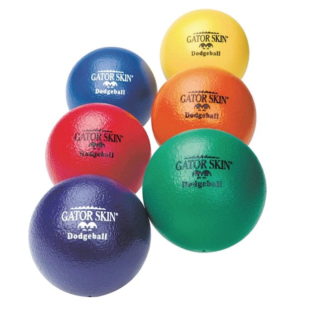 S&S Worldwide Gator Skin Foam Dodgeballs – Bolas de inicio de fácil agarre, espuma de baja densidad para no picar, revestimiento duradero, resistente a desgarros y pinchazos, 6 pulgadas, tamaño pequeñ
