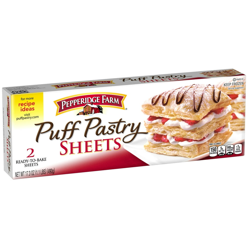 Pepperidge Farm Puff Pastry Frozen Sheets Pastry Dough, 2 Count, 17.3