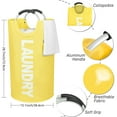 thumbnail image 4 of 115L Dirty Clothes Basket Yellow, 4 of 7