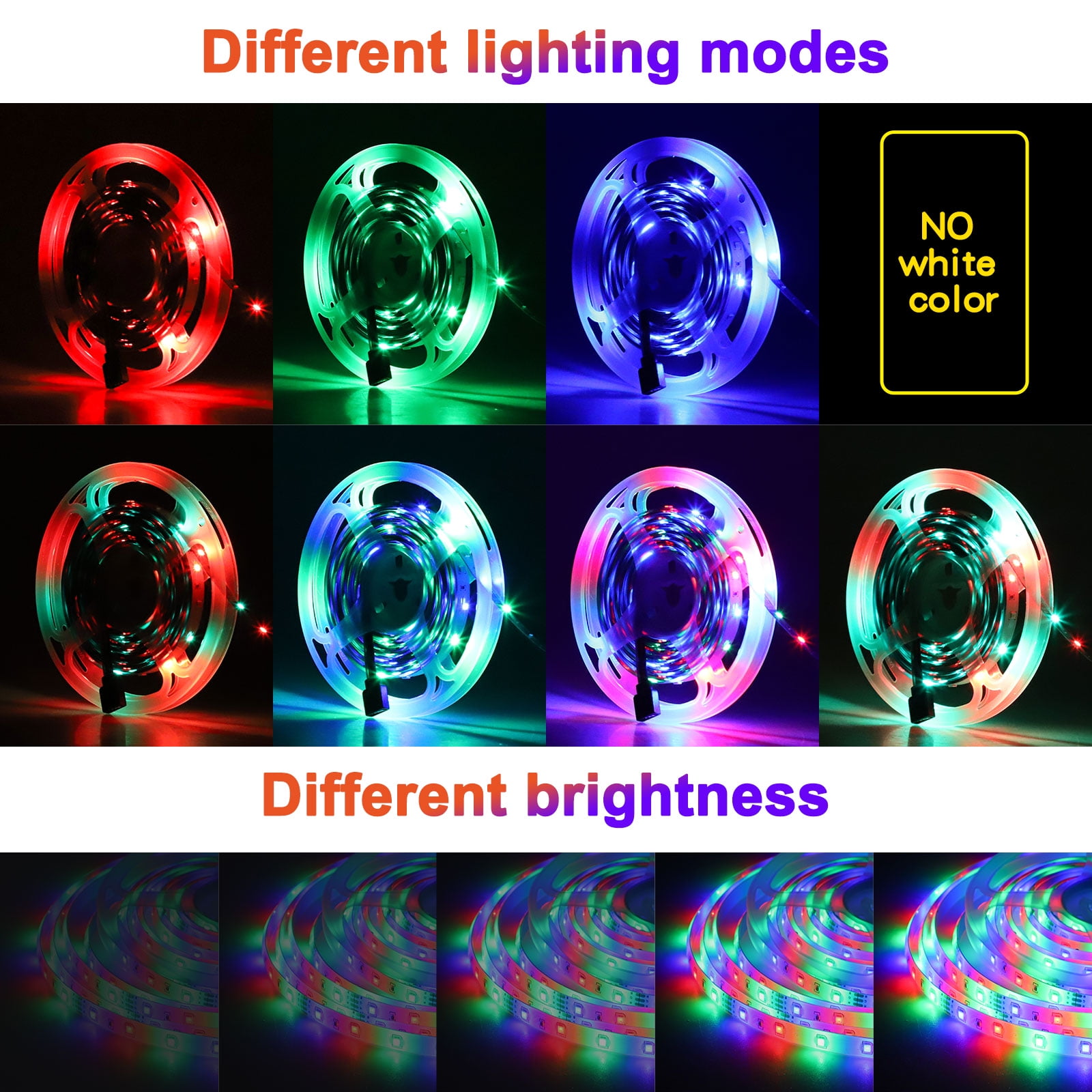 Led Strip Lights,65.6Ft Color Changing Led Strip Lights Music Sync, Bluetooth App Controlled Remote,5050 RGB LED Rope Lights 16Million Color, Led Lights for Bedroom Kitchen TV Party
