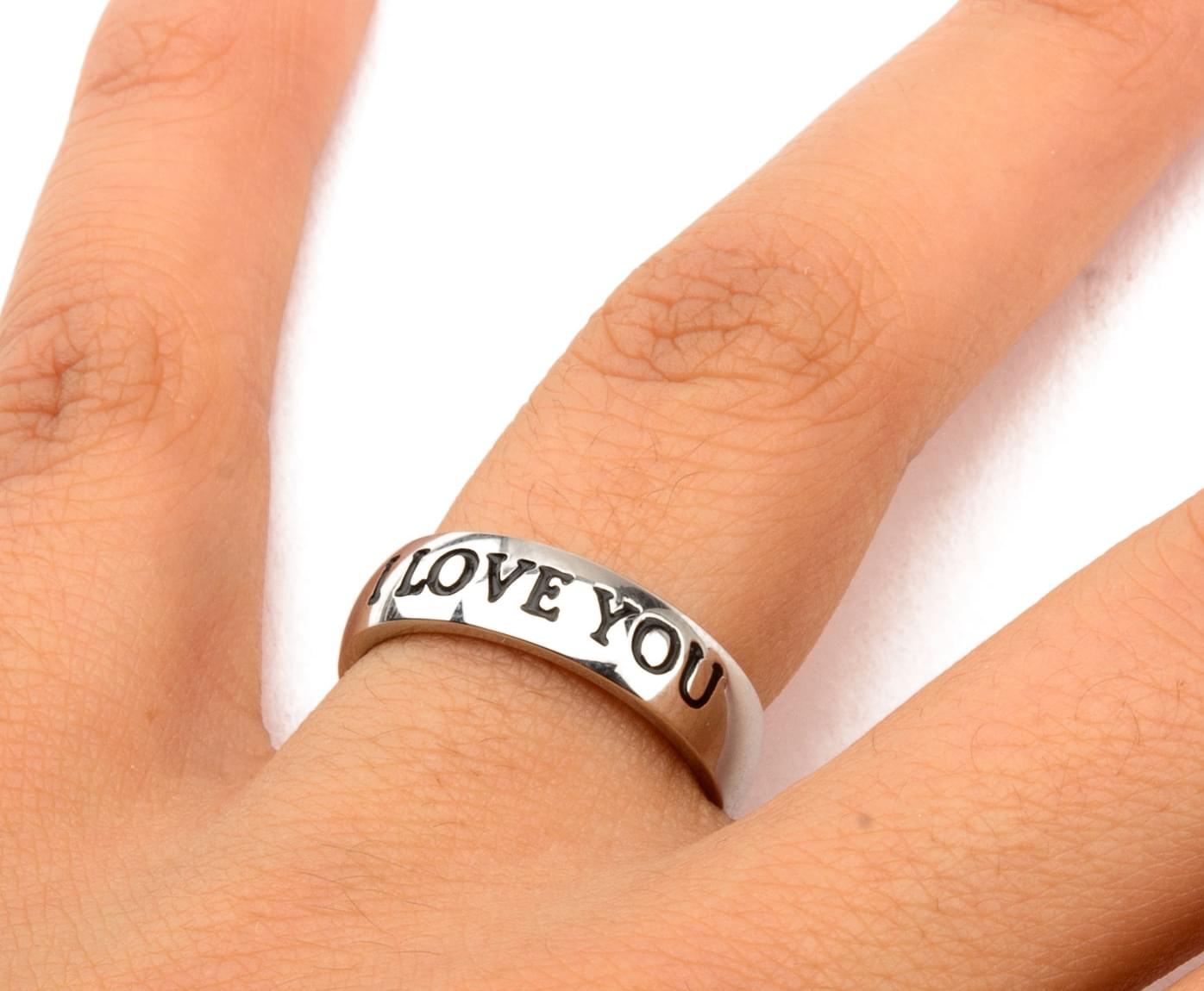 Star Wars I Love You Stainless Steel Unisex Ring | Size 6 - image 3 of 3