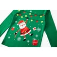 thumbnail image 4 of Popshion Toddler Boy 100% Cotton Christmas Pajamas Set Santa Claus Pjs Size 3T, 4 of 7