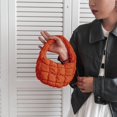 thumbnail image 2 of Bolsos Hombro Acolchados para Mujer Mini Bolso Nube Cruzado Tote() Naranja, 2 of 7