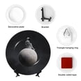 thumbnail image 4 of Bingfone Astronaut Sitting On Mercury Planet Print Bone China Dinner Decorative Plates,Handmade Ceramic Dinner Plate with Stand for Home Club-6in, 4 of 6