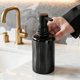 thumbnail image 5 of Dispensador de jabón de cerámica con cabezal de bomba esmerilado negro - Botella de loción de manos recargable for baño, cocina y hotel - Capacidad de 12.85 oz, 5 of 7