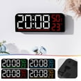thumbnail image 3 of sruoe Alarm Clock, Digital Clocks, Clock Alarm Bedside, Clock Alarm Radio, Clock Alarm Digitalalarm, Mirror Digital Clock, Heavy Sleepers Alarm Clock, Plastic, 3 of 5