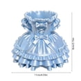 thumbnail image 3 of Princess Dress Desktop Storage Box - 4.3In Plastic Pen Holder, Cute Blue Skirt Organizer for Makeup Brushes Pens, Kawaii Vanity Desk Decor Gift for Women and Teens, Desktop Organizing Decorations, 3 of 6