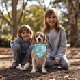 thumbnail image 3 of Dog Bandana 1 Pack,Turquoise Christmas Tree Pattern Bandanas for Dogs,Cat Bandana,Small/ Large Dog Bandana 2 Size,Dog Bandanas Girl Boy, 3 of 6
