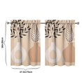 thumbnail image 4 of Vintage Modern Abstract Geometric Lines Boho Tier Cafe Curtains for Bathroom Living RV Rod Pocket Window Drapes 36 Inch 2 Panels Set 28"x36" 2 Panels Window Treatment Tiers, 4 of 4