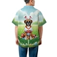 thumbnail image 5 of Happy Easter Hello Spring Boxer Playing Football Hawaiian Shirt Breathable Summer Unisex Merch Boxers Dog Lover Gifts Idea - 13003, 5 of 6