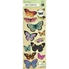 K & Company Flora and Fauna Adhesive Chipboard, Butterflies
