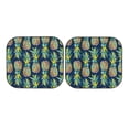 thumbnail image 7 of Kll Colorful Pineapples Windshield Sun Shade 2-Piece Foldable Car Front Window Sunshade For Most Sedans Suv Truck - Auto Sun Blocker Visor Protector Blocks Max Uv Rays - Small, 7 of 7