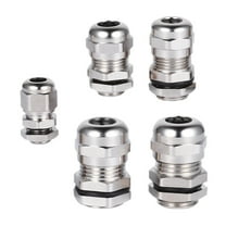 BESTONZON Cable Gland Connector Copper Nickel Plated 5Pack 1.0In