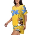 thumbnail image 2 of Lsque Sml Jeffy Women's Short-Sleeved Pajama Set - 2 Piece Soft and Lightweight Sleepwear Set-XX-Large, 2 of 9
