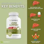 Healblend Natural Liver Support Supplement - Helps Detox Cleanse & Repair with Milk Thistle, Artichoke Enhance, Dandelion Root, Optimal Liver Health - 60 Capsules
