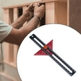 thumbnail image 4 of Regla trazadora para carpintería, transportador de ángulos cuadrado, portátil, de alta precisión, regla de línea multifuncional para ingenieros, 4 of 8