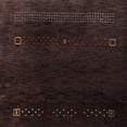 thumbnail image 4 of Rugsotic Carpets Hand Knotted Wool Area Rug 3'x5' Brown Contemporary Rectangle Indoor Rug for Living Room, Bedroom Antimicrobial L00507, 4 of 9